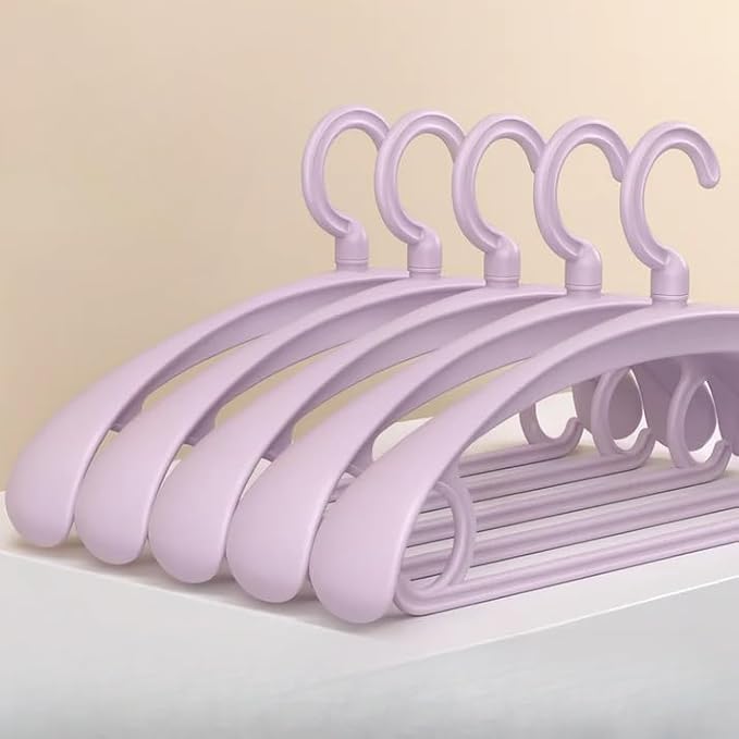 Hanger Non-Slip Wide Shoulder Rotatable Clothes Hanger (Pack of 10)