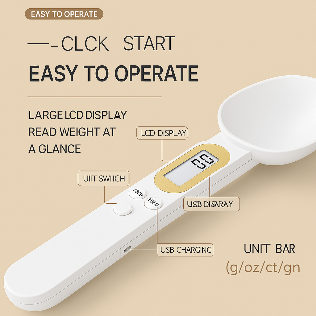 Electronic Measuring Spoon Scale – Precision at Your Fingertip