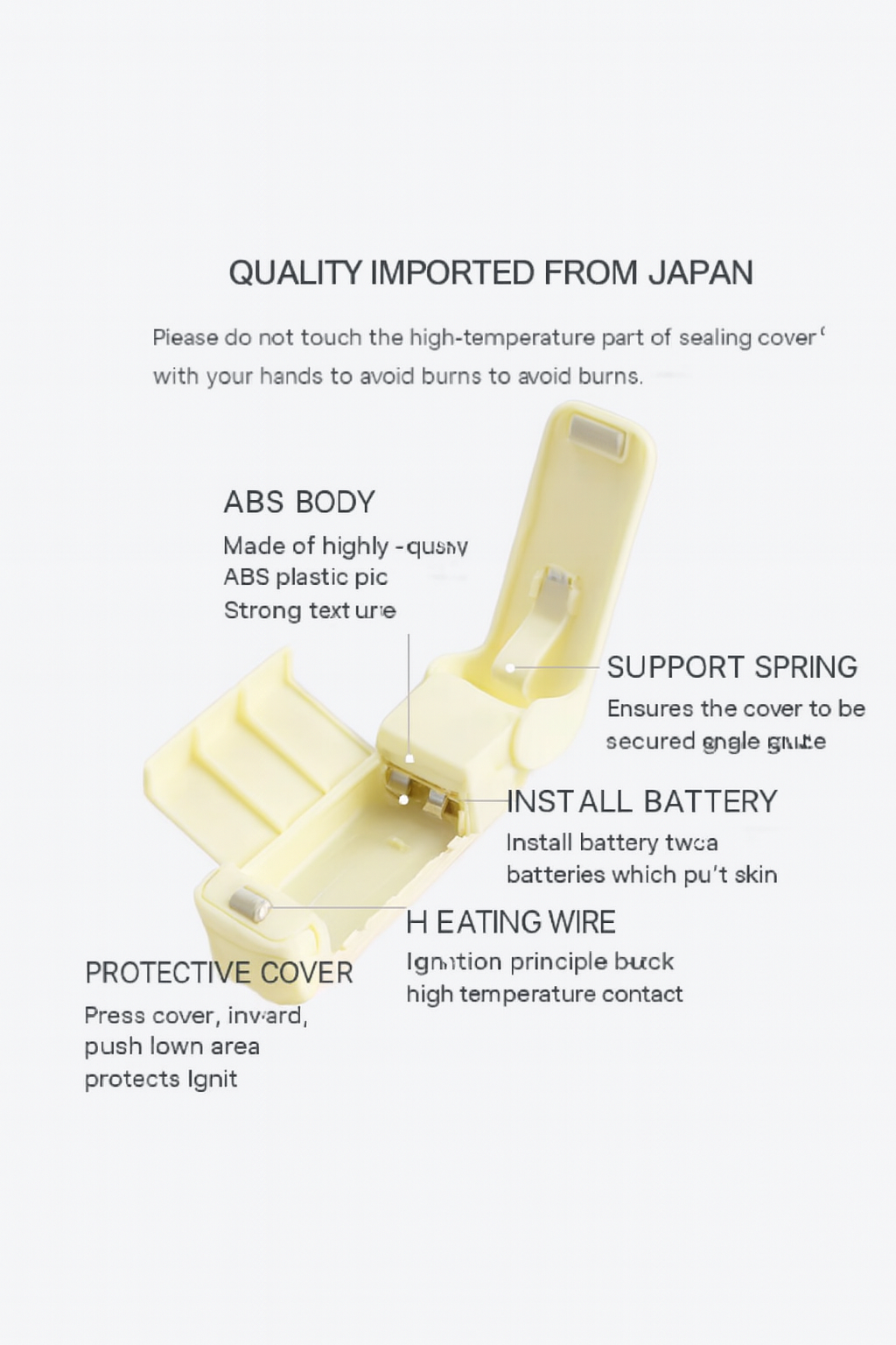 Mini Portable Heat Sealer for Plastic Bags – Food Storage Resealer, Snack Bag Closer, Battery Operated