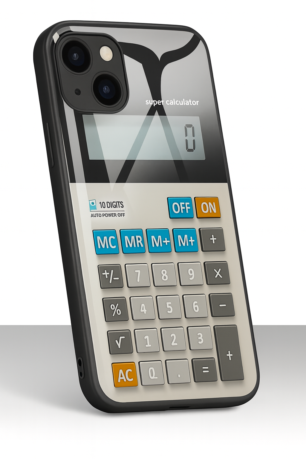 Calculator Design iPhone Case with Functional Buttons – Compatible with iPhone