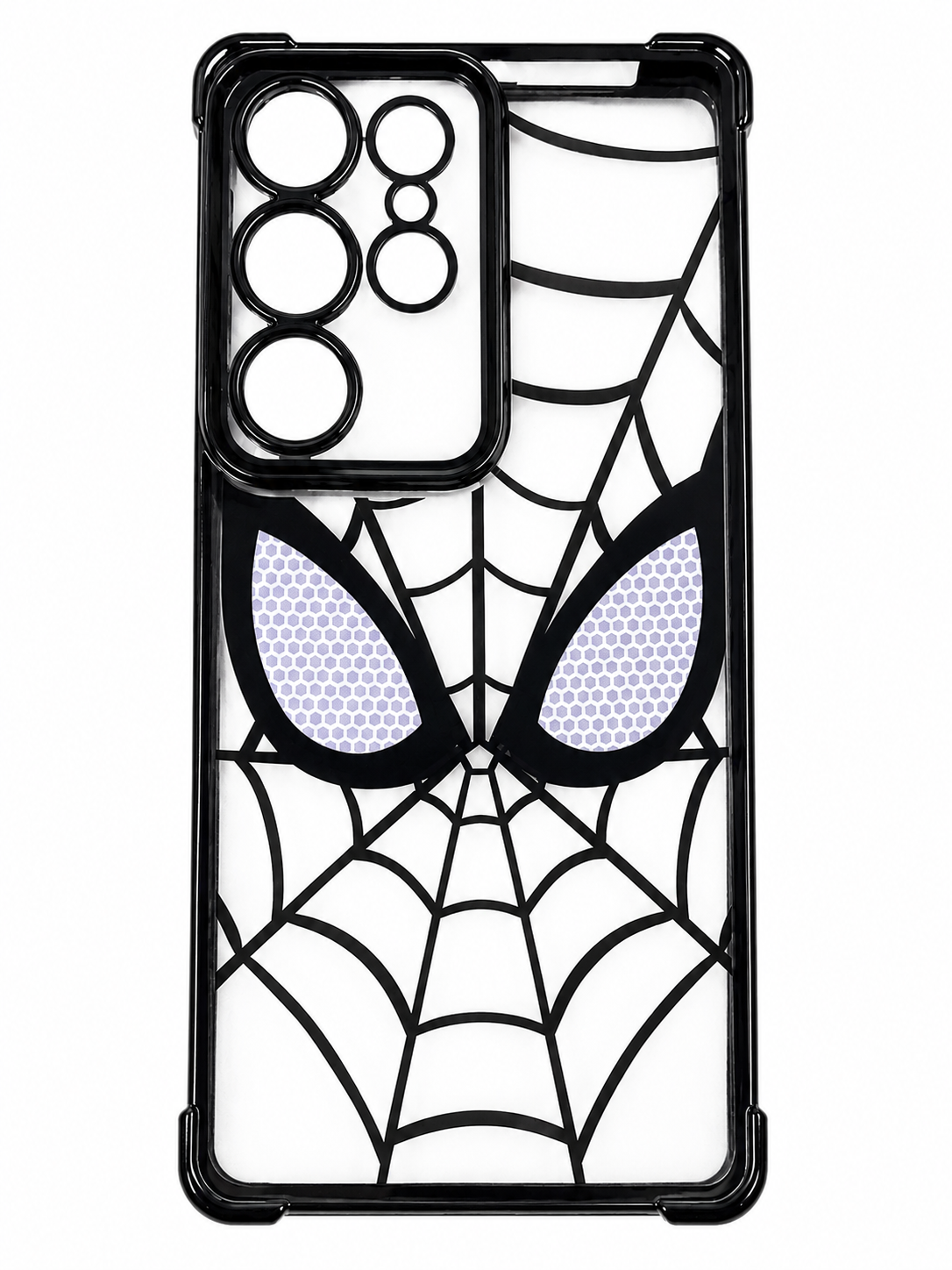 Spider Web Armor Transparent Case for Samsung Galaxy S25 Ultra