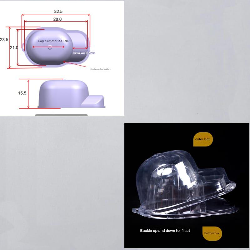 Transparent Cap Storage Box – Dustproof Hat Protector for Baseball Caps, Travel & Closet Organizer