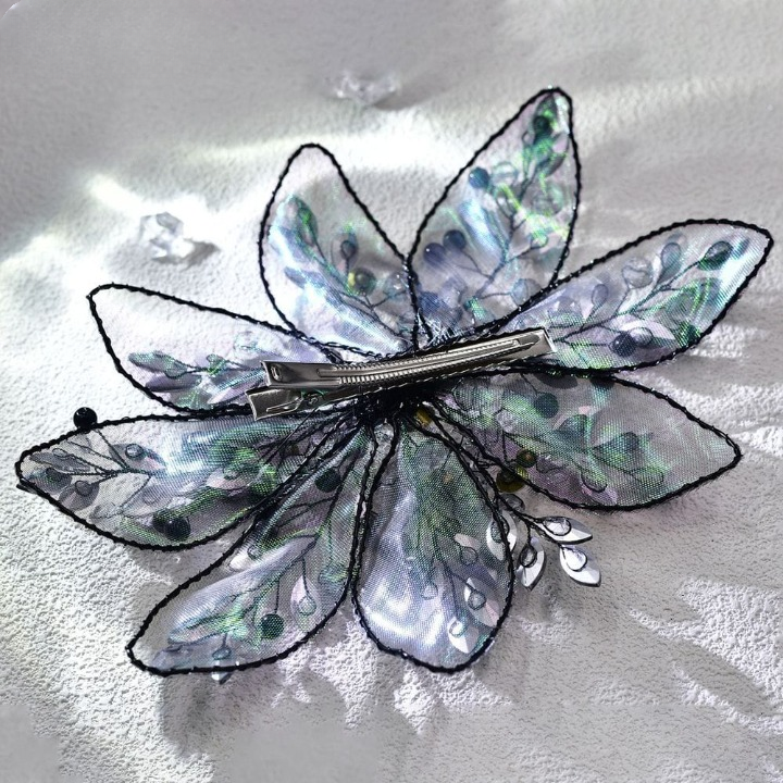Crystal Rhinestone Hairpin ā Bohemian Flower Hair Clip for Brides & Parties