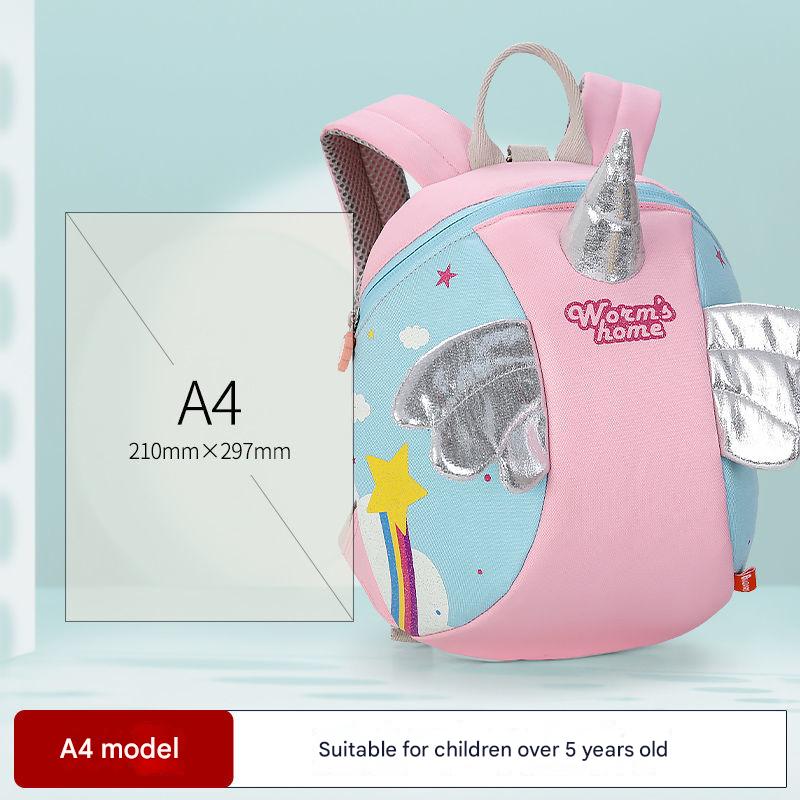 Kids Anti-Lost Backpack with Safety Rope – Dinosaur, Unicorn & Bee Design