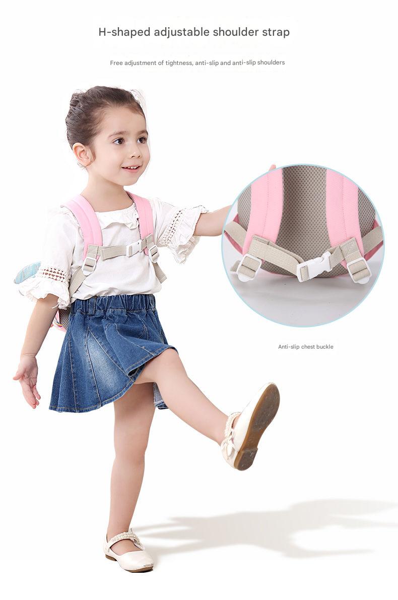 Kids Anti-Lost Backpack with Safety Rope – Dinosaur, Unicorn & Bee Design