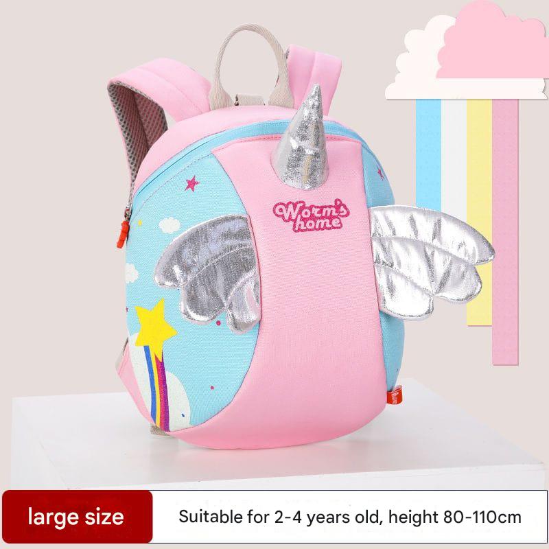 Kids Anti-Lost Backpack with Safety Rope – Dinosaur, Unicorn & Bee Design