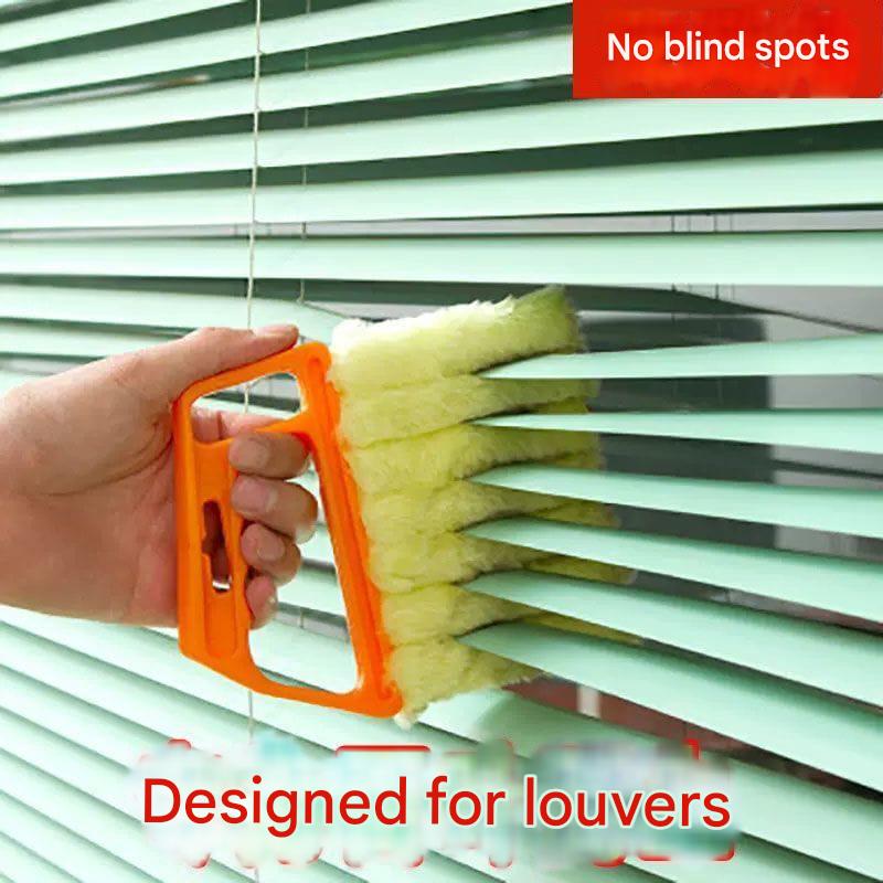 Blind Curtains Cleaning Tool – Double-Sided Microfiber Duster for Louvers, Window Blinds, AC Vents | India Dealz