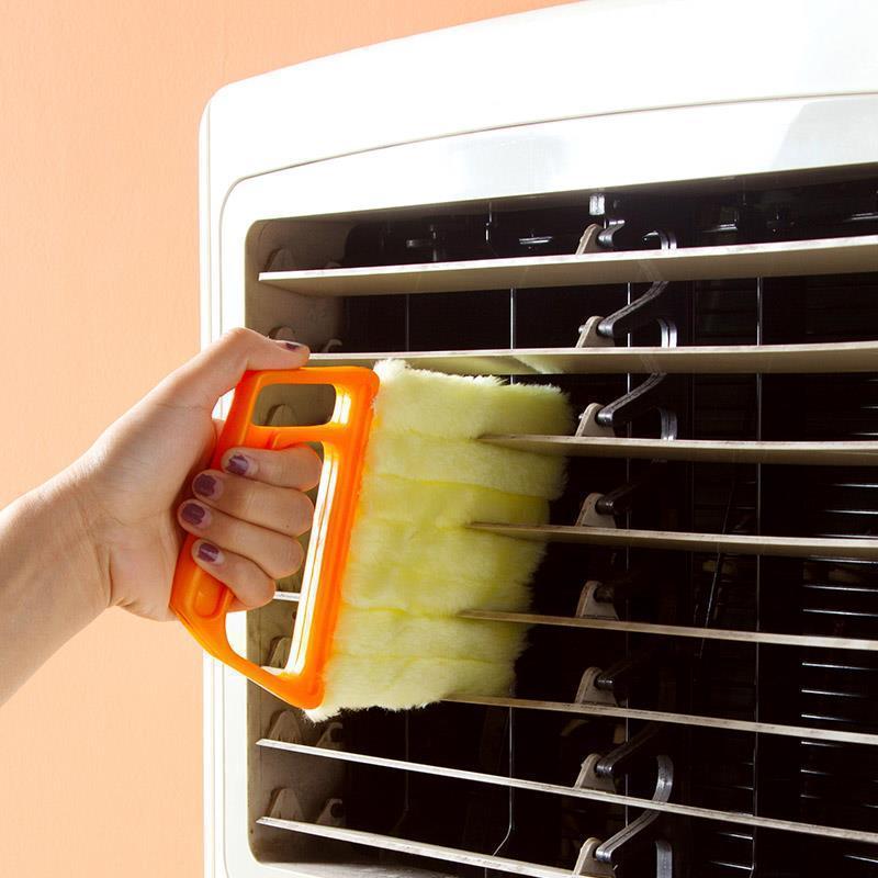 Blind Curtains Cleaning Tool – Double-Sided Microfiber Duster for Louvers, Window Blinds, AC Vents | India Dealz