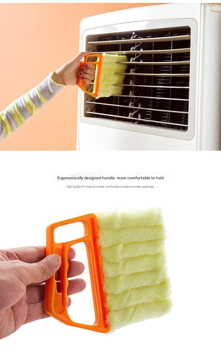 Blind Curtains Cleaning Tool – Double-Sided Microfiber Duster for Louvers, Window Blinds, AC Vents | India Dealz