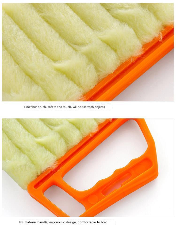 Blind Curtains Cleaning Tool – Double-Sided Microfiber Duster for Louvers, Window Blinds, AC Vents | India Dealz