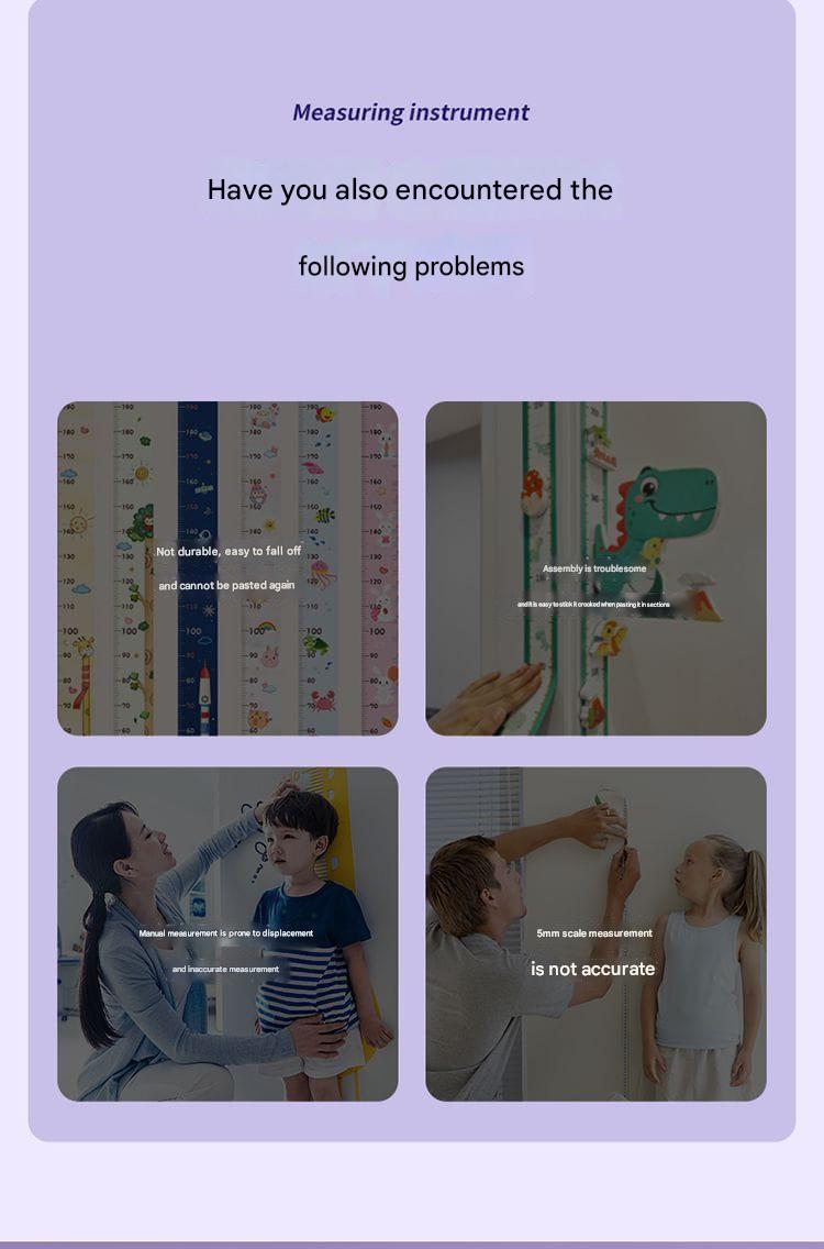 Smart Digital Height Measuring Device with LED Display for Kids & Adults – Rechargeable Ultrasonic Sensor