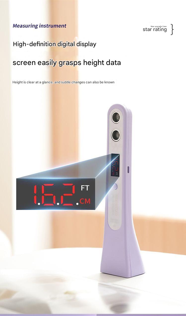 Smart Digital Height Measuring Device with LED Display for Kids & Adults – Rechargeable Ultrasonic Sensor