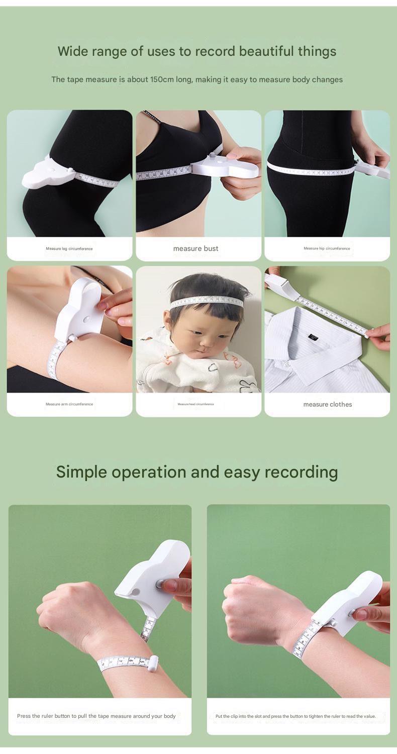 Automatic Body Measurement Tape with One-Click Rebound | Waist, Chest, Arm & Leg Measuring Tool – India Dealz
