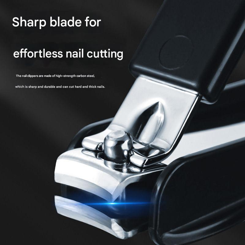 LED Nail Clippers with Magnifying Glass – Anti-Splash Nail Cutter for Kids, Elderly & Adults | Precision Manicure Tool