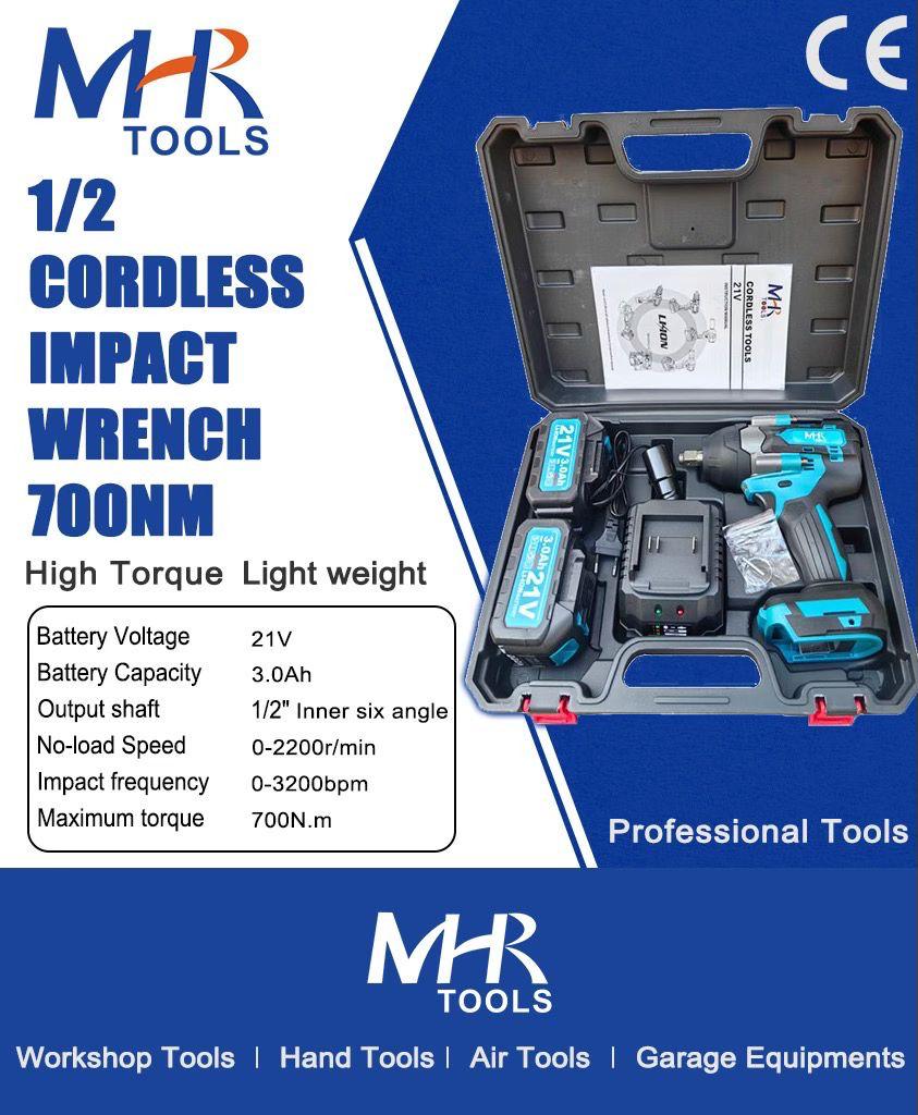 MHR 1/2 Cordless Impact Wrench 700 NM