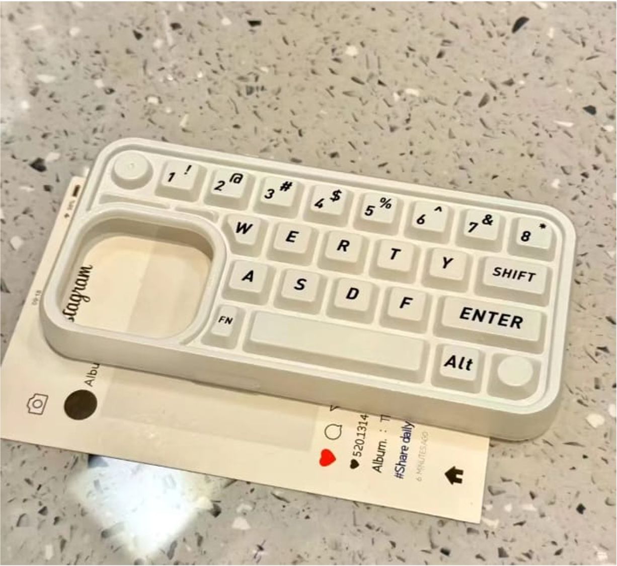 Keyboard Design iPhone Case – Compatible with iPhone | QWERTY layout