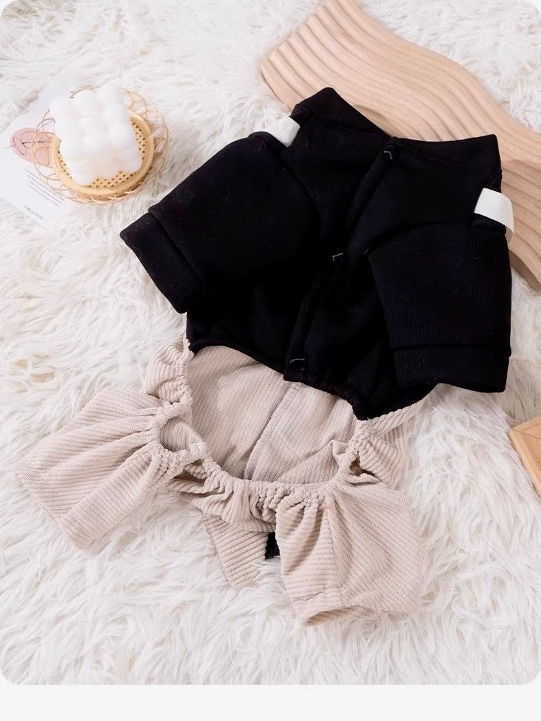 Cute Dino Design Overall Wear for Cats and Dogs