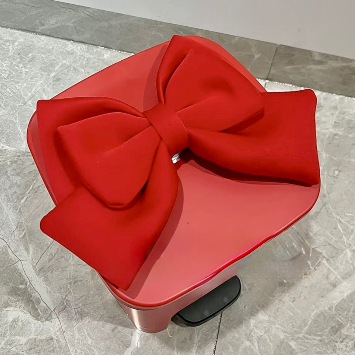 Bow-Top Soft Close Pedal Dustbin – Red 🎀
