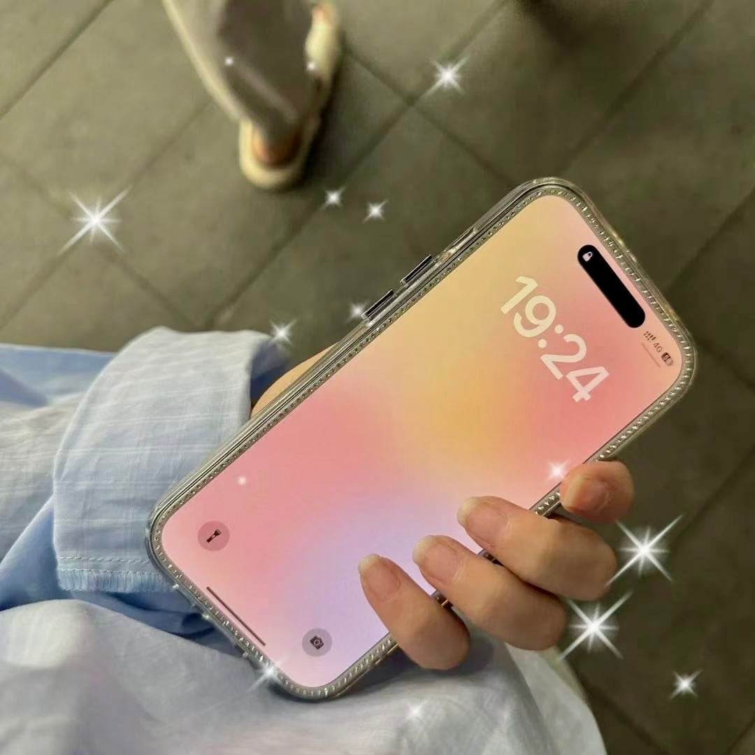 Diamond-Edged Privacy & HD Screen Protector for iPhone | Crystal Border, Anti-Spy, Full Coverage Glass