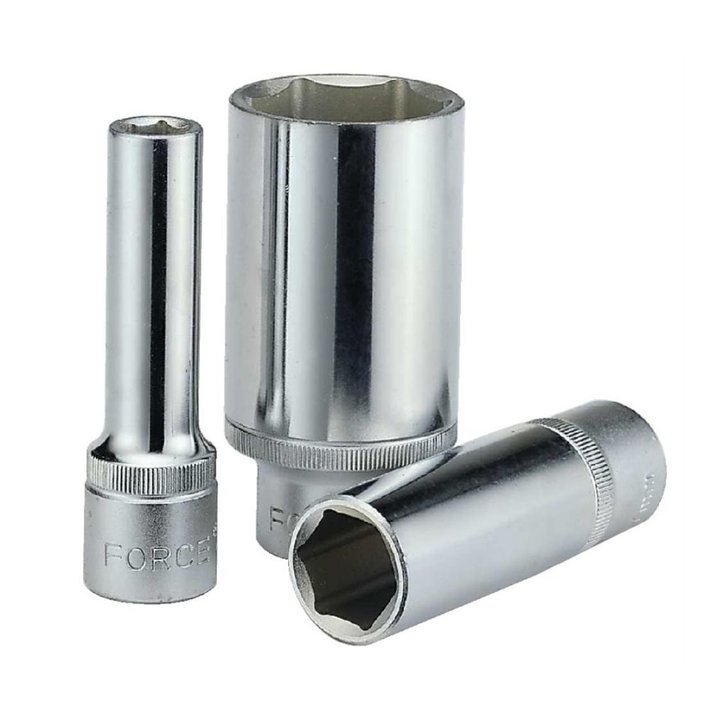 Force 1/2"DR. 6pt. Flank Deep Socket (10pcs/box) (Code - 54577)