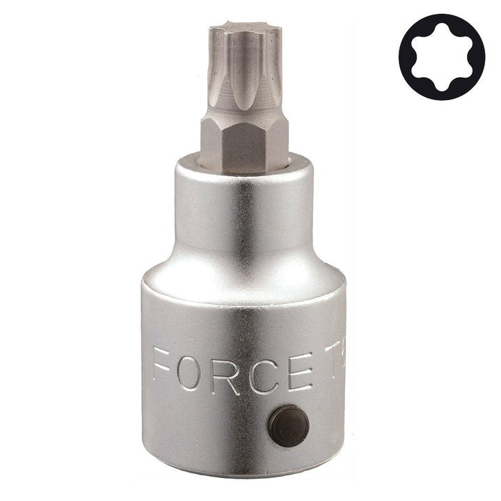Force 3/4" Star socket bit 80mml