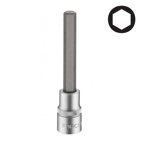 Force 1/2"DR. Hex Socket Bit (10pc/box) (Code - 344)