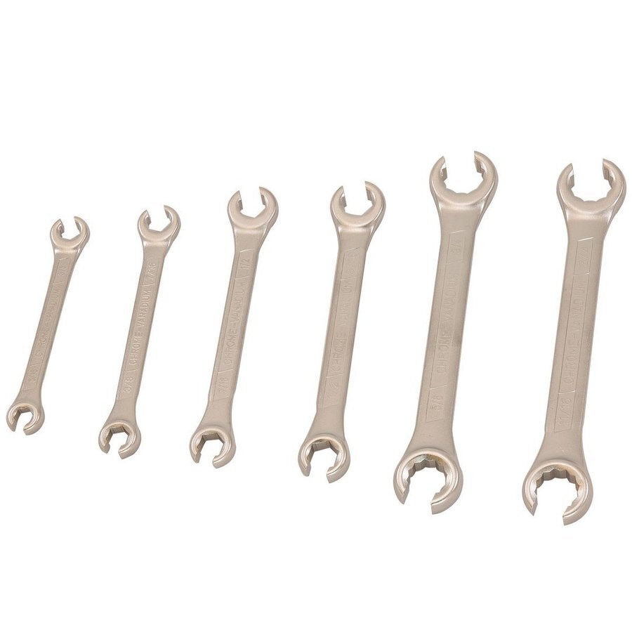 Force 5066 Open Ring Wrench Set 6 Pcs