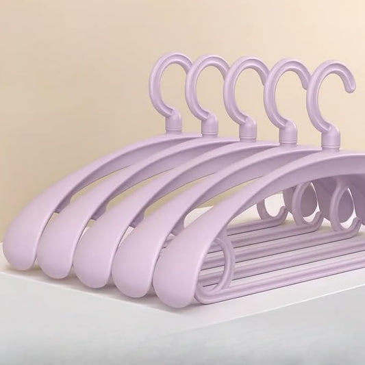 Hanger Non-Slip Wide Shoulder Rotatable Clothes Hanger (Pack of 10)