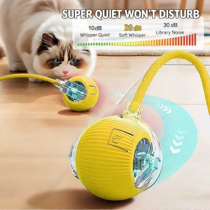 Smart Interactive Rolling Ball Toy for Cats & Dogs – USB Rechargeable, Self-Steering