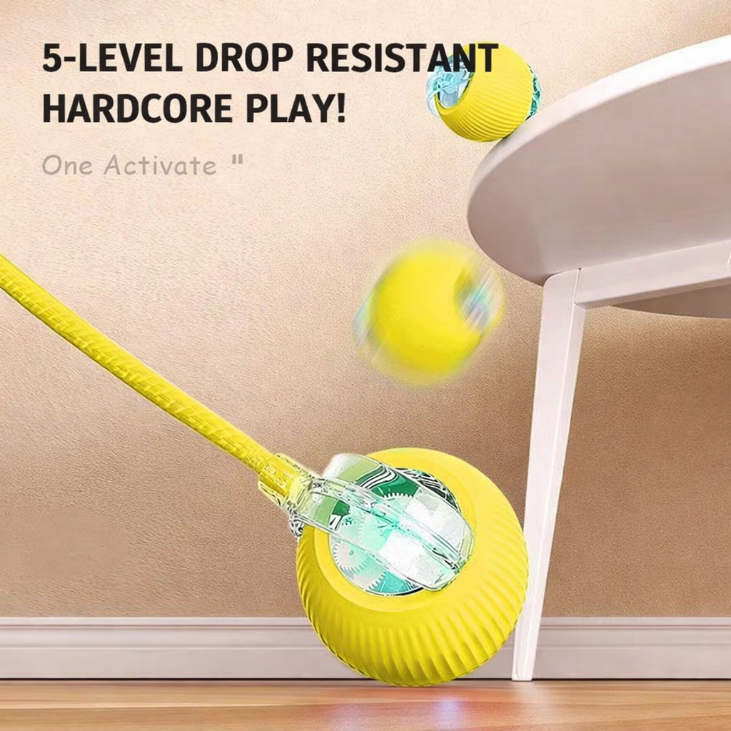 Smart Interactive Rolling Ball Toy for Cats & Dogs – USB Rechargeable, Self-Steering