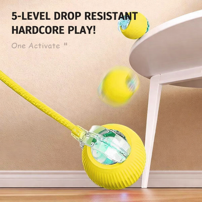Smart Interactive Rolling Ball Toy for Cats & Dogs – USB Rechargeable, Self-Steering