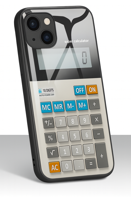 Calculator Design iPhone Case with Functional Buttons – Compatible with iPhone