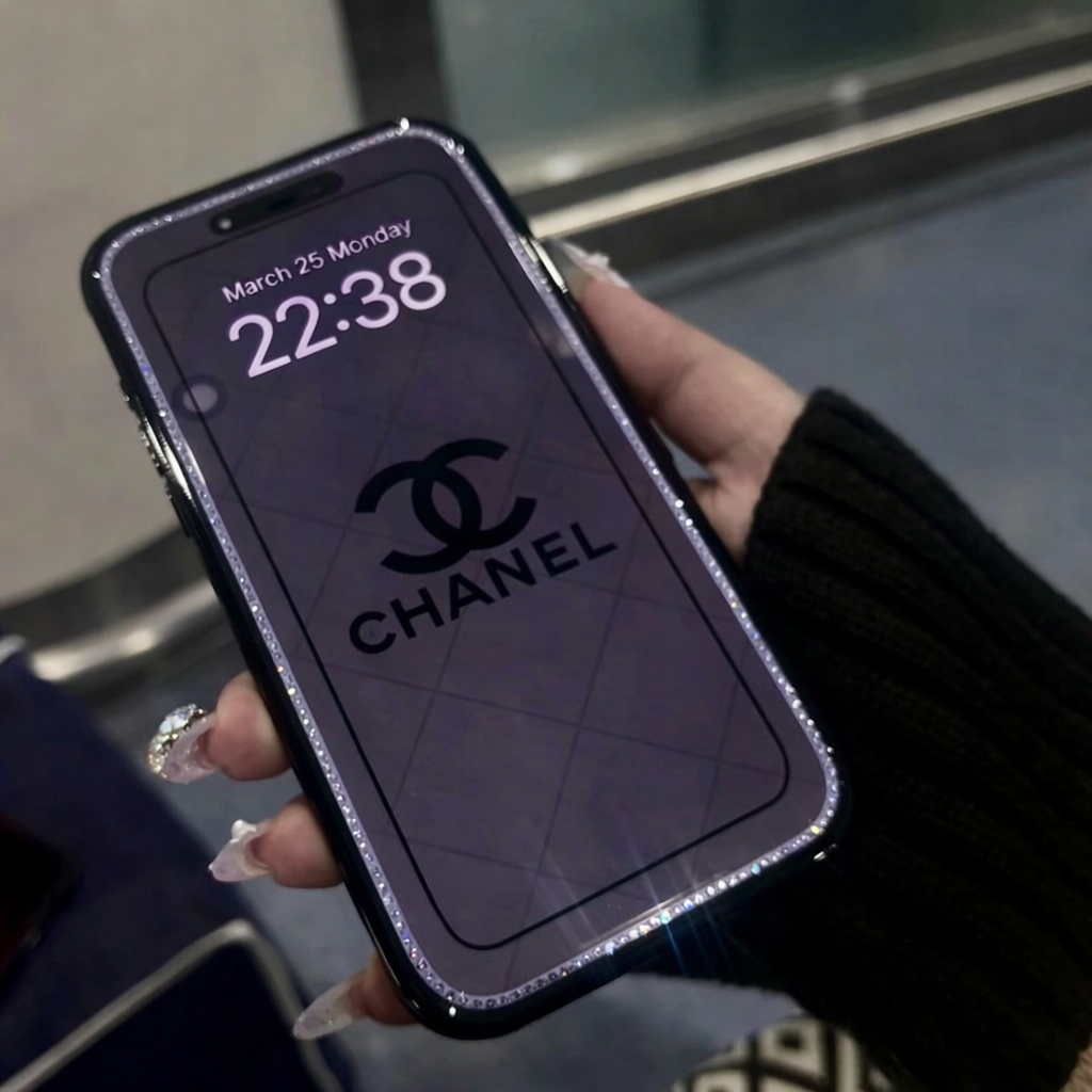 Diamond-Edged Privacy & HD Screen Protector for iPhone | Crystal Border, Anti-Spy, Full Coverage Glass