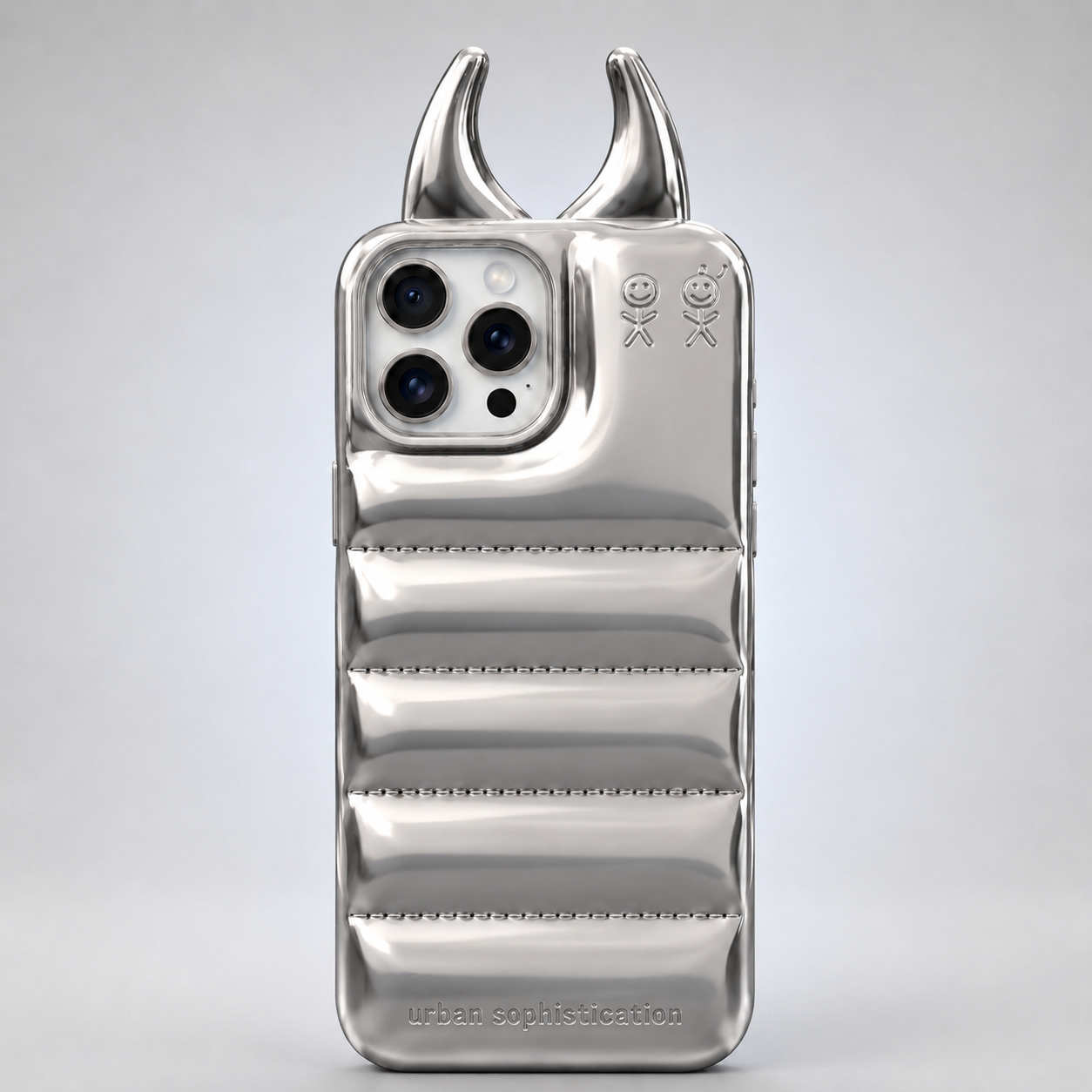 Luxury Devil Horn 3D Protective iPhone cover – Shockproof, Stylish & Unique Design