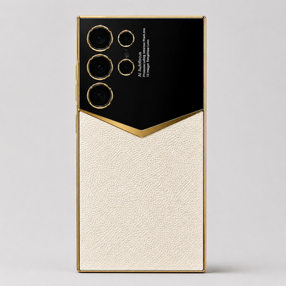 Ultra Luxe Leather Gold Edge Case