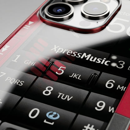 Retro Nokia XpressMusic Style iPhone Case – Keypad Back Cover for iPhone 14/15/16 Series