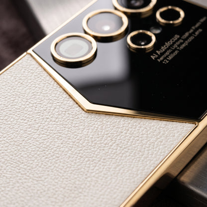 Ultra Luxe Leather Gold Edge Case