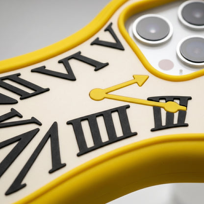 Melting Clock Design iPhone Case with Strap – Compatible with iPhone
