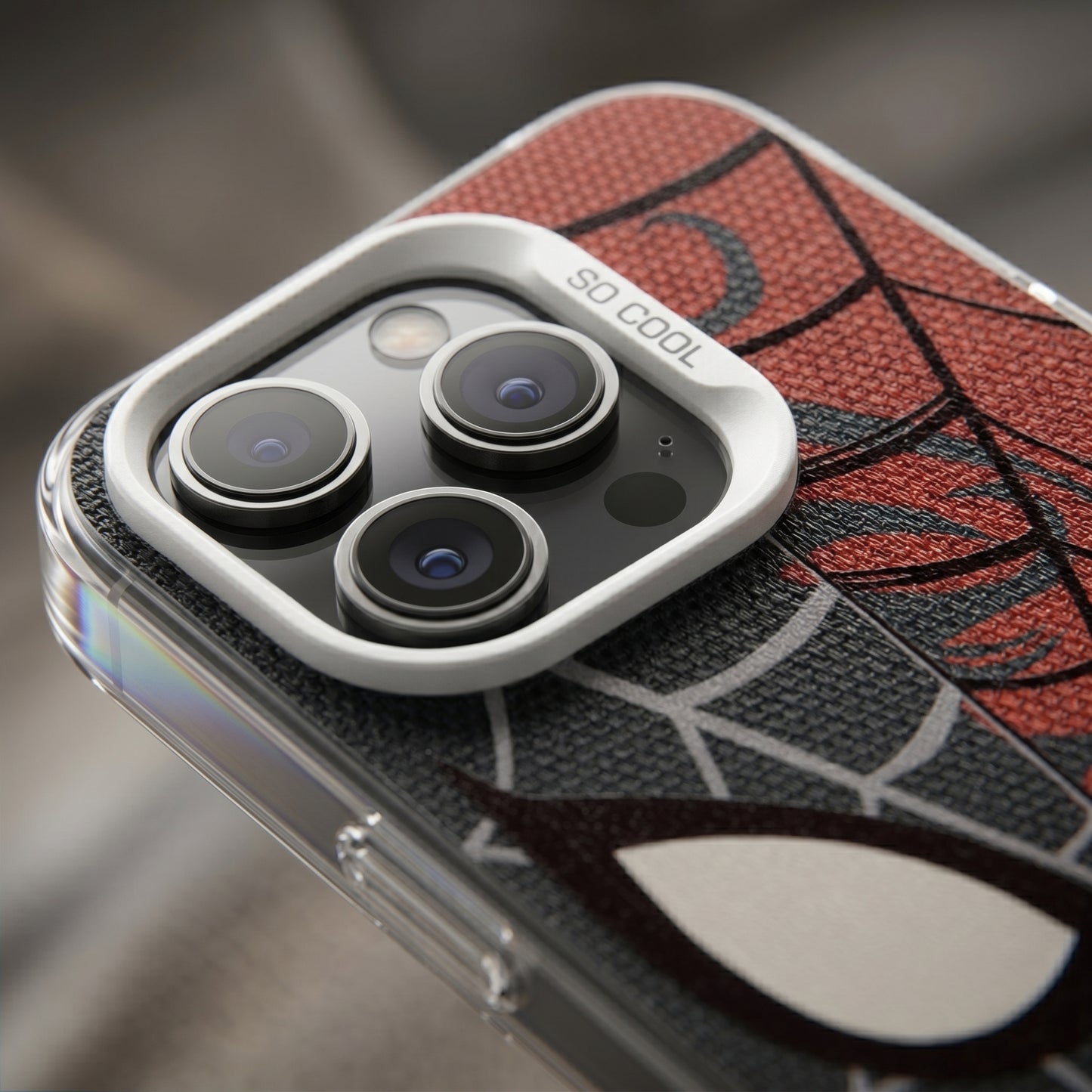 Spider Split Vibe iPhone Case | Dual-Tone Web Graphic Back Cover