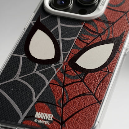 Spider Split Vibe iPhone Case | Dual-Tone Web Graphic Back Cover