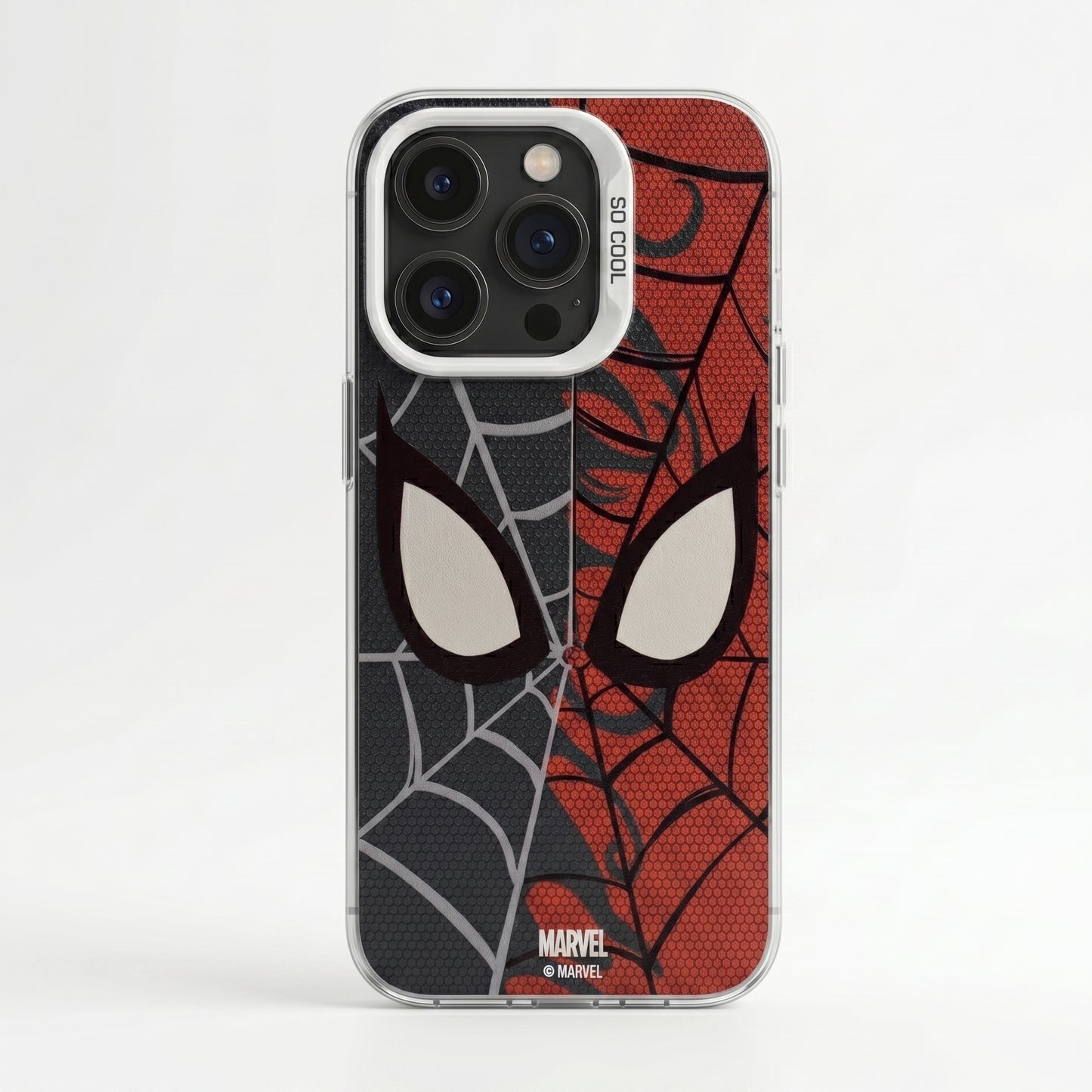 Spider Split Vibe iPhone Case | Dual-Tone Web Graphic Back Cover