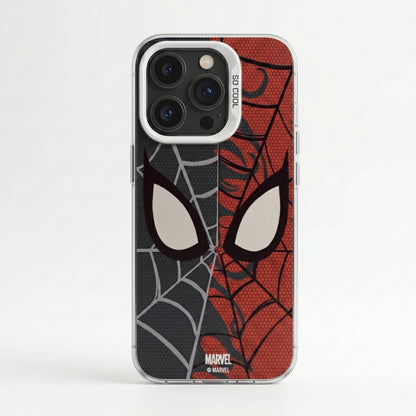 Spider Split Vibe iPhone Case | Dual-Tone Web Graphic Back Cover