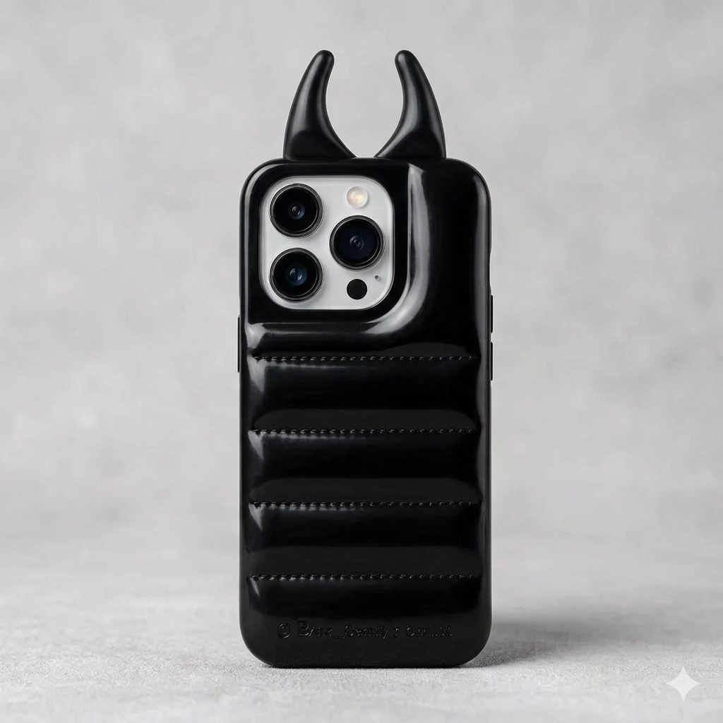 Luxury Devil Horn 3D Protective iPhone cover – Shockproof, Stylish & Unique Design