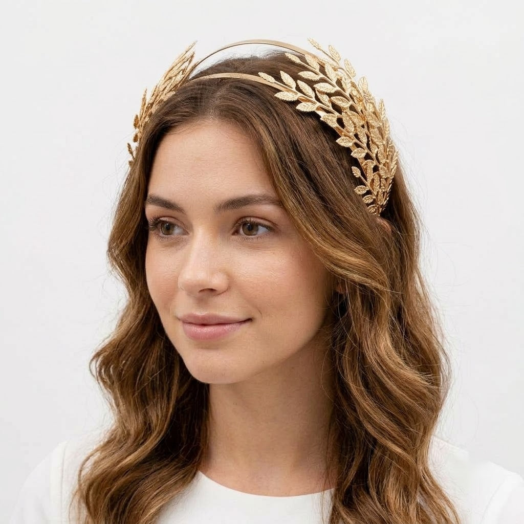 Aurelia Athena Golden Laurel Crown Hairband