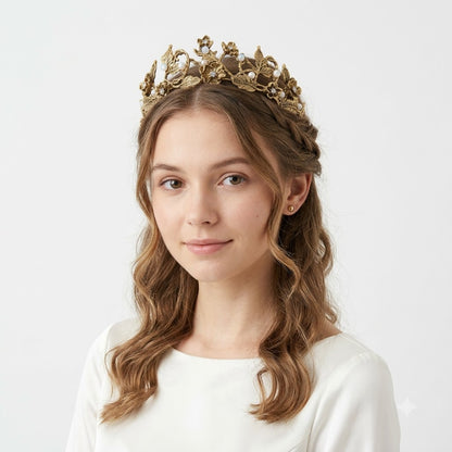 Golden Enchanted Crown Headband