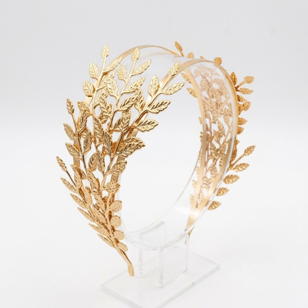 Aurelia Athena Golden Laurel Crown Hairband