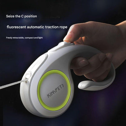 Retractable Dog Leash – 5M Durable Automatic Pet Lead with One-Touch Lock for Small & Medium Dogs and Cats
