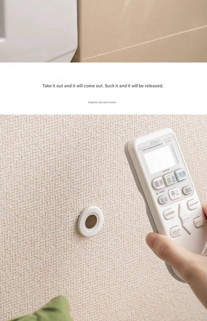 Magnetic Remote Control Holder – Wall Mount Organizer for Remotes, Routers & Power Strips | No-Drill Adhesive Storage Clip