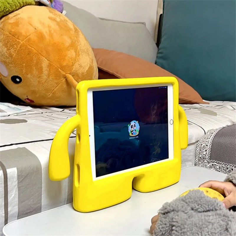 Kids Friendly Shockproof iPad Cover with Handle – Fits iPad 10th Gen, Air, Pro & Mini (Blue / Yellow / Green)