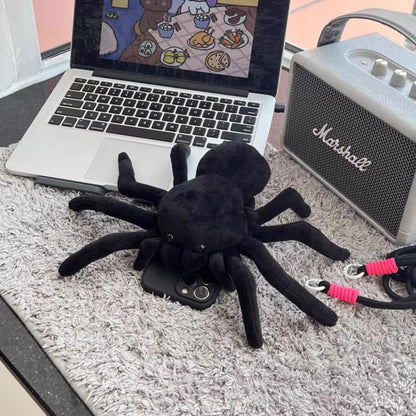 Spider Plush Phone Holder Stand for iPhone - Cute Desk Accessory